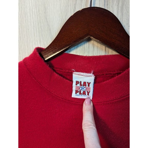 Vtg Ohio State Buckeyes Football Large 1990's Crewneck Sweatshirt Play By Play - Picture 4 of 7